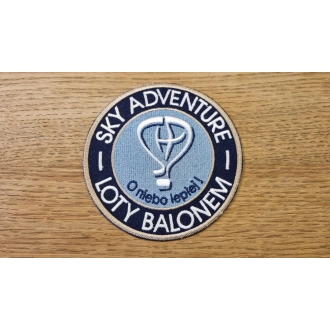 Naszywka okrągła SKY ADVENTURE O NIEBO LEPIEJ!